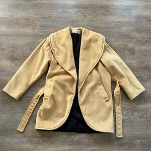 Vintage Paul et Duffier Wool Blend Wrap Jacket | Belted | M